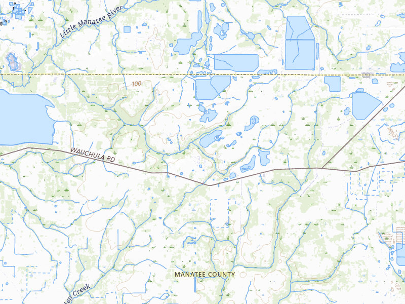 Radar-estimated hail-size map of the storm over Parrish, FL
