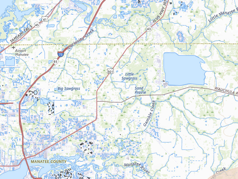 Radar-estimated hail-size map of the storm over Parrish, FL on Jul 10, 2026