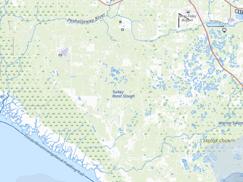NEXRAD radar-signature map of the hail storm over Perry, FL on Jul 30, 2026