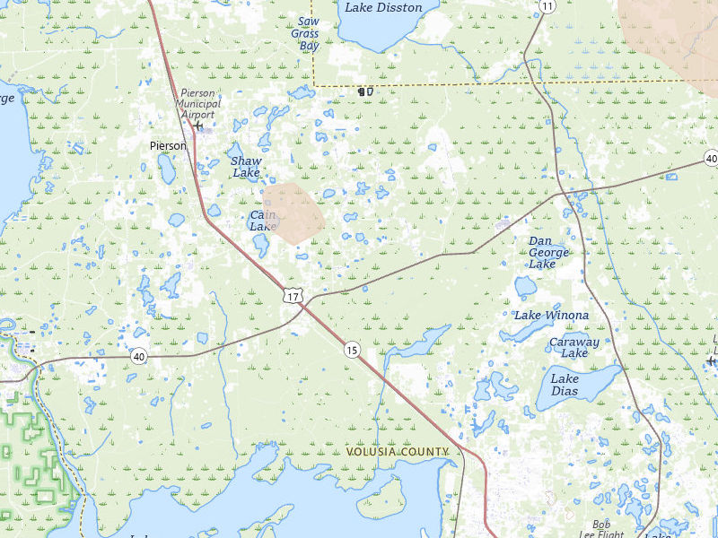 Radar-estimated hail-size map of the storm over Pierson, FL on Jun 2, 2026