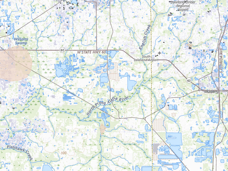 Radar-estimated hail-size map of the storm over Plant City, FL on Jul 10, 2026