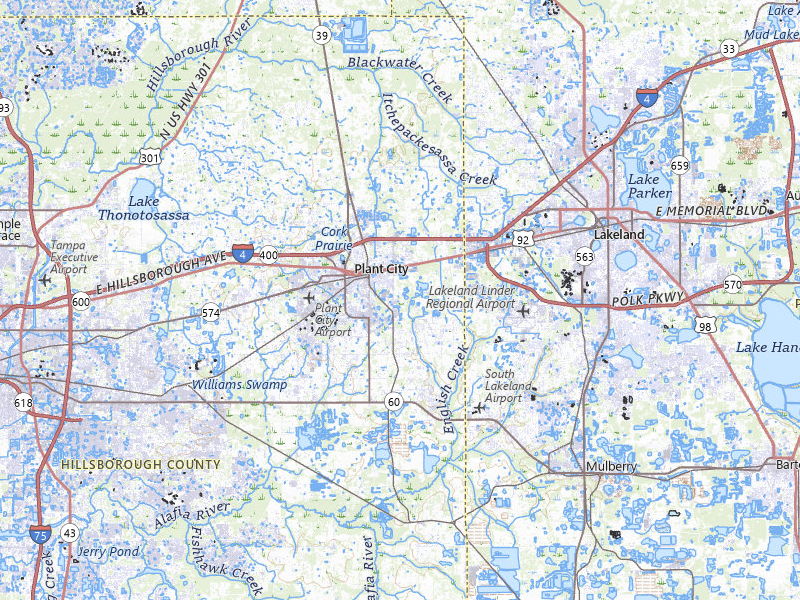 NEXRAD radar-signature map of the hail storm over Plant City, FL on Aug 5, 2026