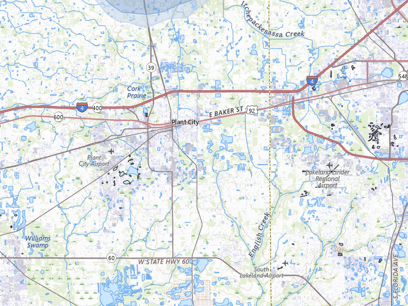 NEXRAD radar-signature map of the hail storm over Plant City, FL on Aug 19, 2026