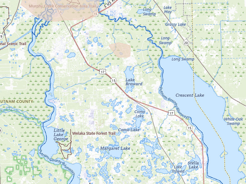 Radar-estimated hail-size map of the storm over Pomona Park, FL on Jul 17, 2026