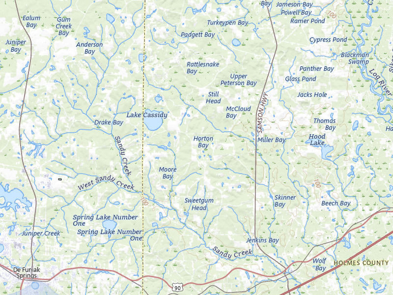NEXRAD radar-signature map of the hail storm over Ponce De Leon, FL on Aug 19, 2026