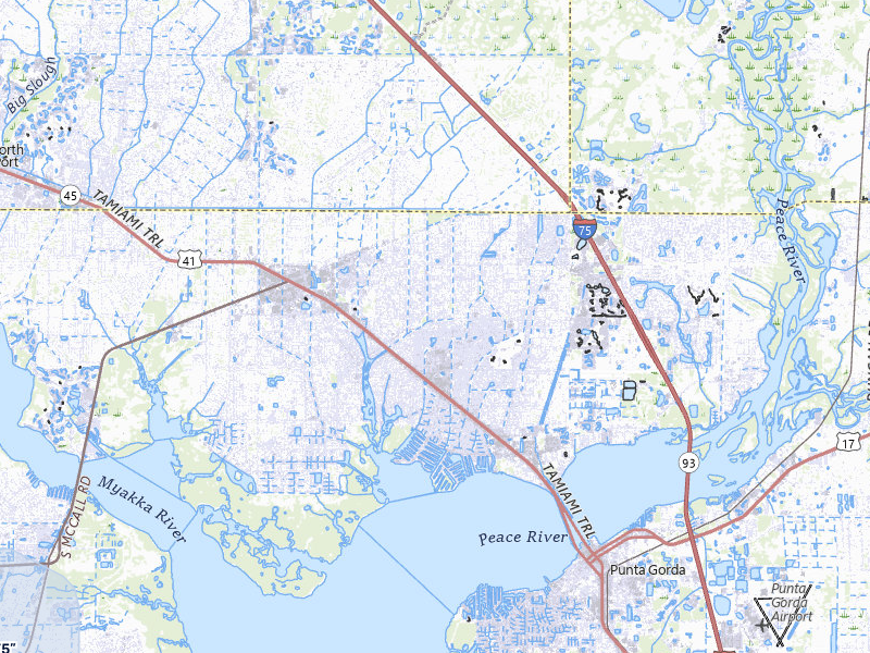 NEXRAD radar-signature map of the hail storm over Port Charlotte, FL on May 17, 2026