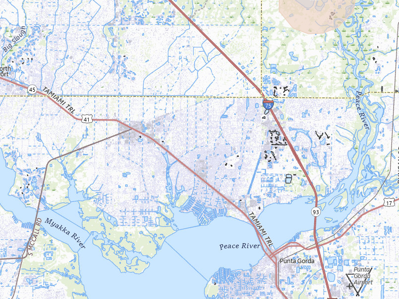 Radar-estimated hail-size map of the storm over Port Charlotte, FL on Jun 26, 2026