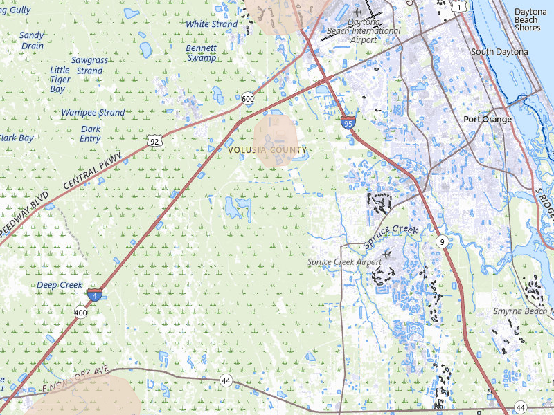 Radar-estimated hail-size map of the storm over Port Orange, FL on Aug 20, 2026