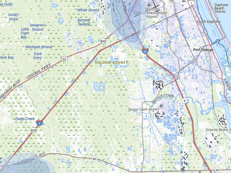 NEXRAD radar-signature map of the hail storm over Port Orange, FL on Aug 20, 2026