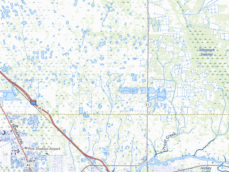 Radar-estimated hail-size map of the storm over Punta Gorda, FL on Jul 7, 2026