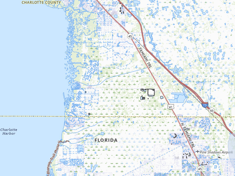 NEXRAD radar-signature map of the hail storm over Punta Gorda, FL on Jul 22, 2026