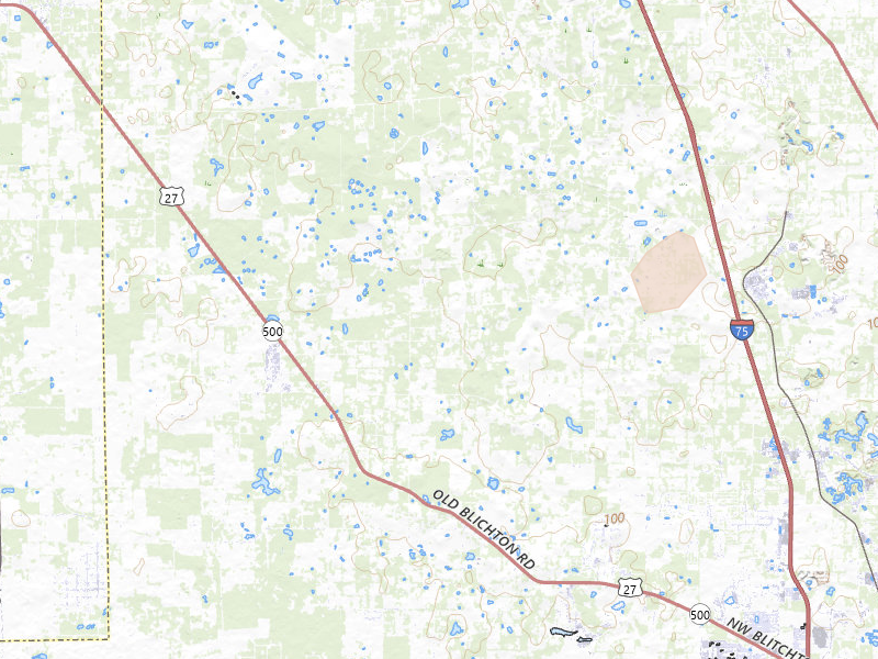 Radar-estimated hail-size map of the storm over Reddick, FL on Jul 10, 2026