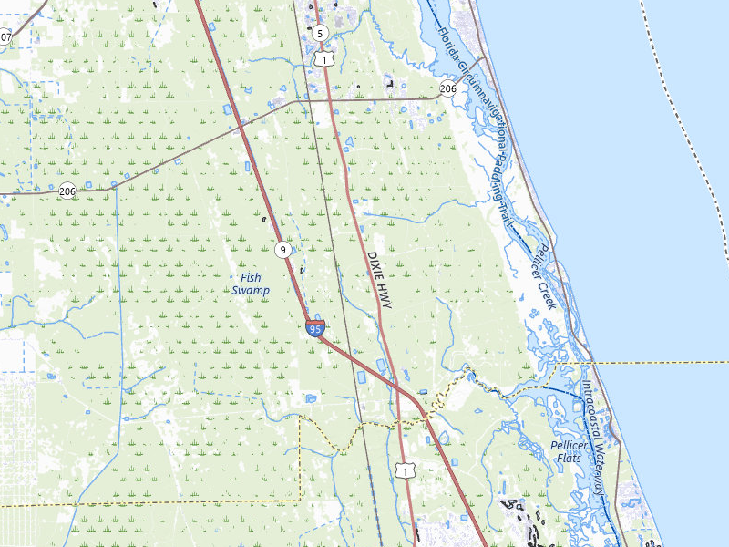 Radar-estimated hail-size map of the storm over Saint Augustine, FL on Jun 26, 2026