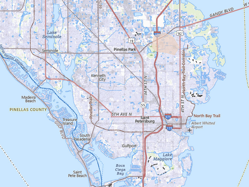 Radar-estimated hail-size map of the storm over Saint Petersburg, FL on Jun 27, 2026