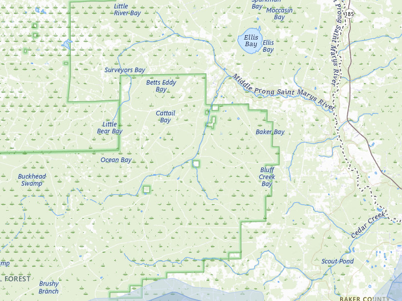 NEXRAD radar-signature map of the hail storm over Sanderson, FL on Jul 10, 2026