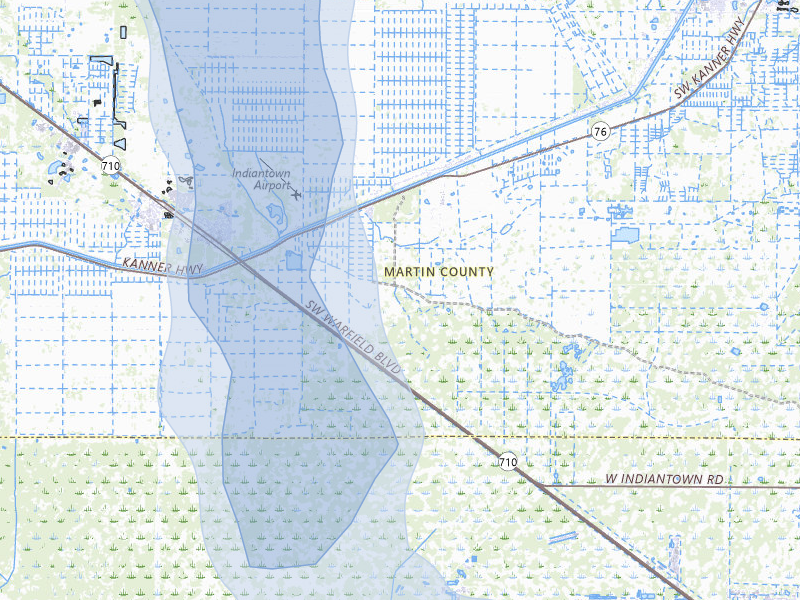 NEXRAD radar-signature map of the hail storm over Stuart, FL on Jul 26, 2026
