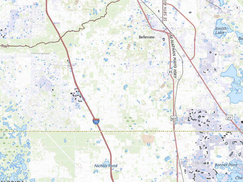 Radar-estimated hail-size map of the storm over Summerfield, FL on Jun 29, 2026