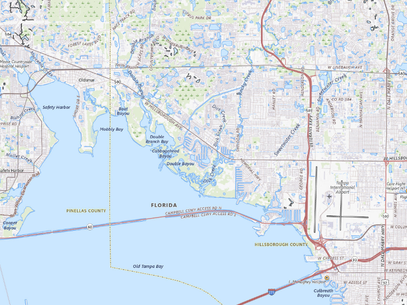 NEXRAD radar-signature map of the hail storm over Tampa, FL on Aug 29, 2026