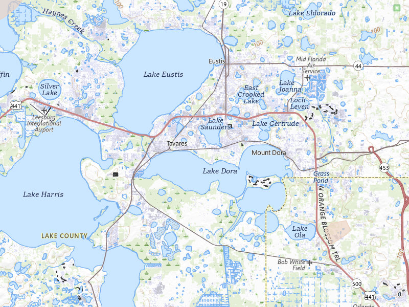 Radar-estimated hail-size map of the storm over Tavares, FL on Jun 30, 2026