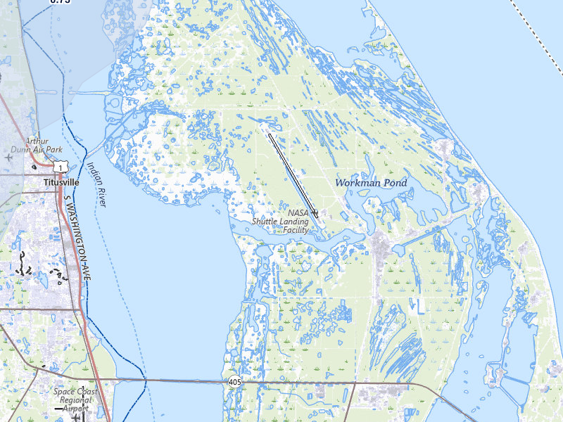 NEXRAD radar-signature map of the hail storm over Titusville, FL on Jul 6, 2026