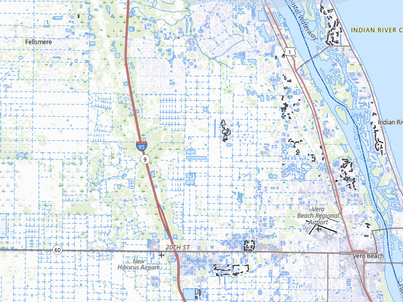 NEXRAD radar-signature map of the hail storm over Vero Beach, FL on May 10, 2026