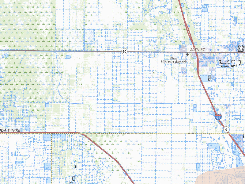 Radar-estimated hail-size map of the storm over Vero Beach, FL on May 11, 2026