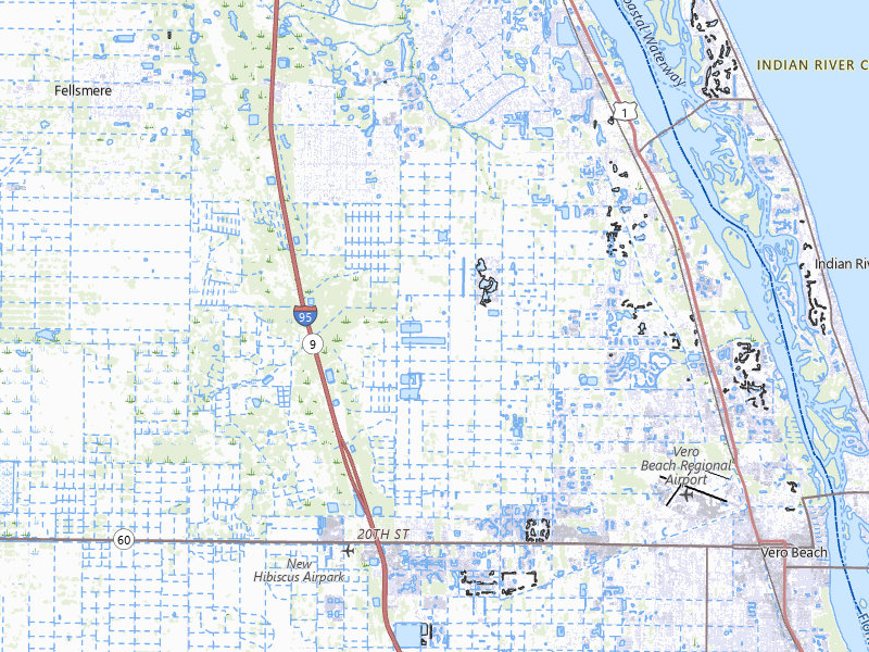 Radar-estimated hail-size map of the storm over Vero Beach, FL on Jun 23, 2026
