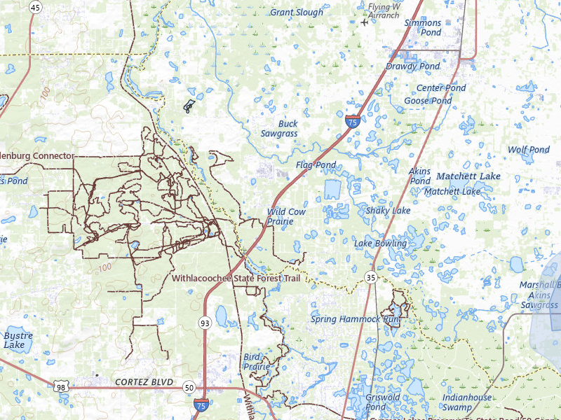 NEXRAD radar-signature map of the hail storm over Webster, FL on Jun 30, 2026