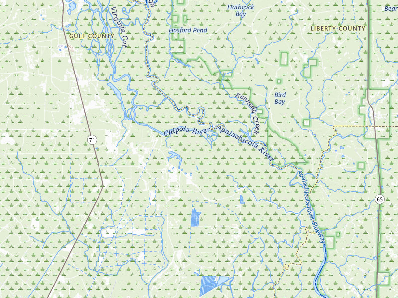 NEXRAD radar-signature map of the hail storm over Wewahitchka, FL on Aug 20, 2026