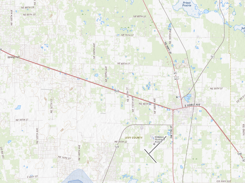 NEXRAD radar-signature map of the hail storm over Williston, FL on Aug 20, 2026