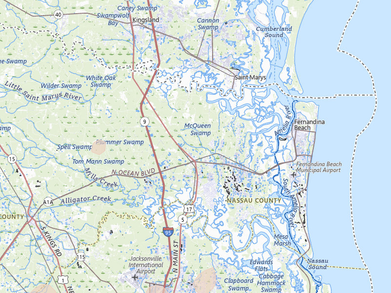 Radar-estimated hail-size map of the storm over Yulee, FL on Jul 11, 2026