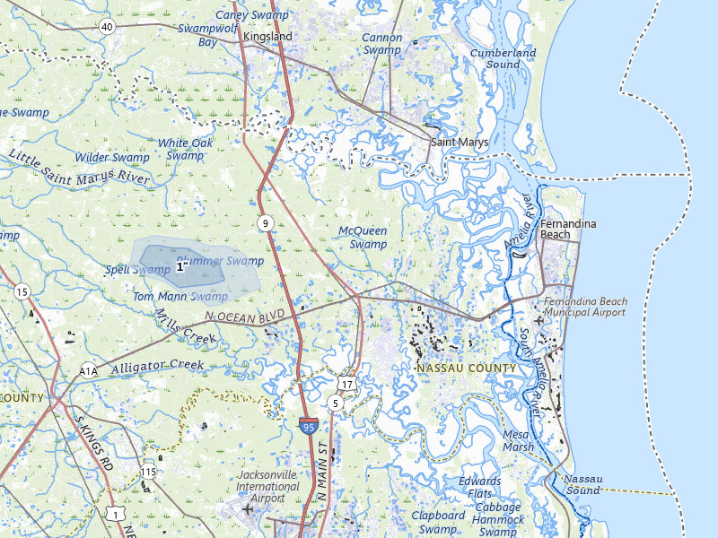 NEXRAD radar-signature map of the hail storm over Yulee, FL on Jul 11, 2026