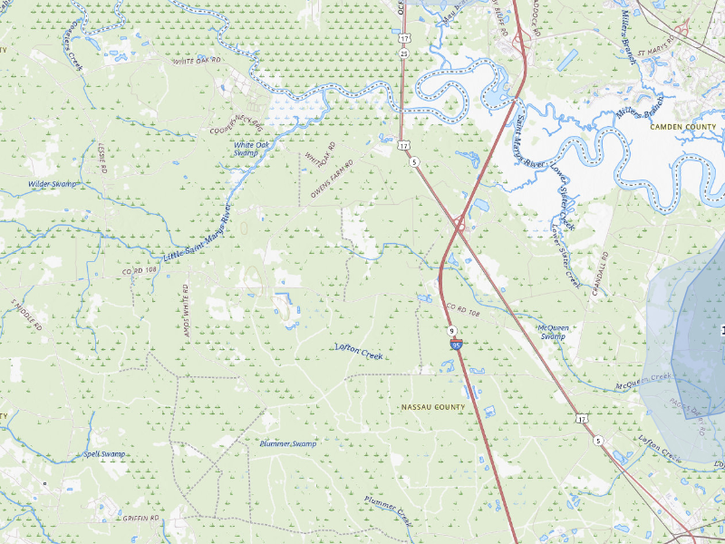 NEXRAD radar-signature map of the hail storm over Yulee, FL on Aug 9, 2026
