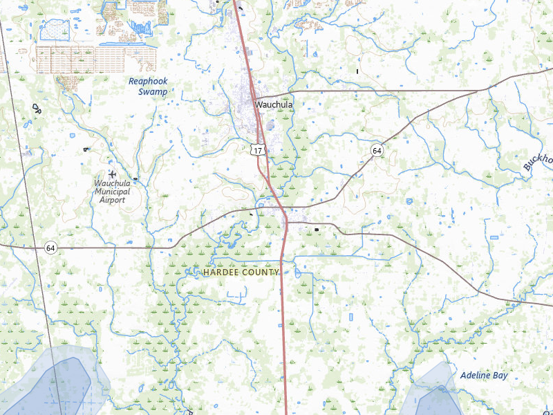 NEXRAD radar-signature map of the hail storm over Zolfo Springs, FL on Mar 25, 2026