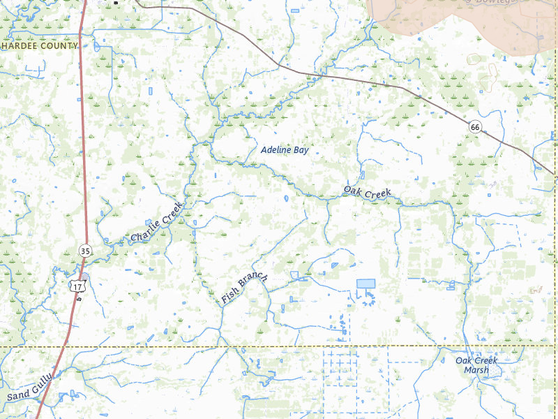 Radar-estimated hail-size map of the storm over Zolfo Springs, FL on Jun 12, 2026
