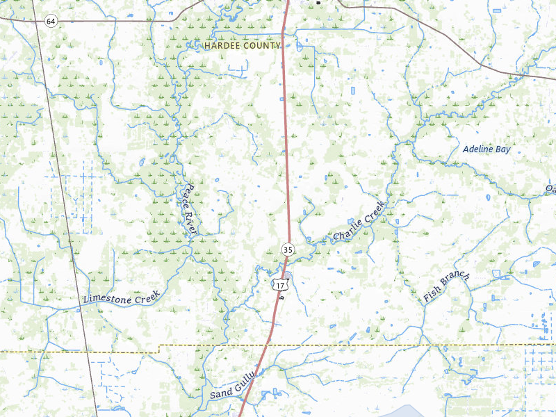 NEXRAD radar-signature map of the hail storm over Zolfo Springs, FL on Aug 26, 2026