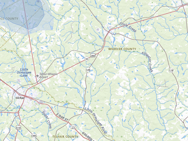 NEXRAD radar-signature map of the hail storm over Alamo, GA on Aug 6, 2026