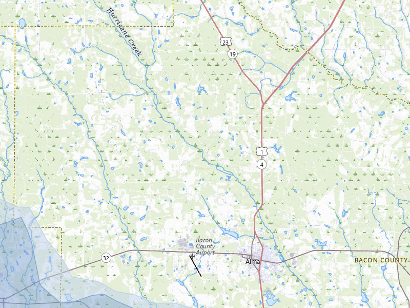 NEXRAD radar-signature map of the hail storm over Alma, GA on May 17, 2026