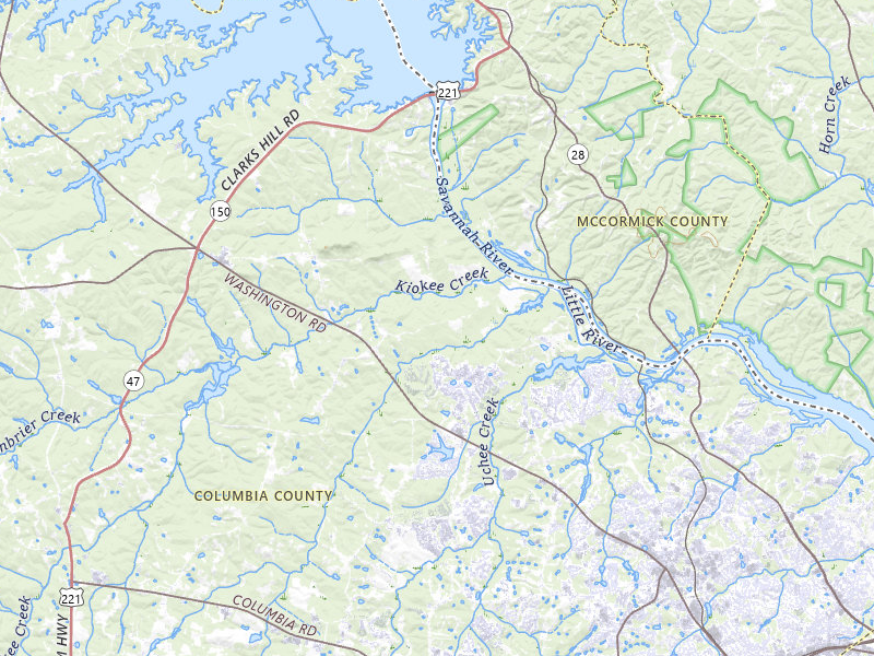 Radar-estimated hail-size map of the storm over Appling, GA on Jul 11, 2026