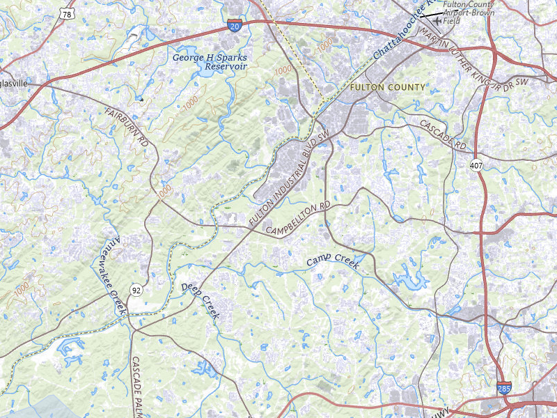 NEXRAD radar-signature map of the hail storm over Atlanta, GA on Jul 12, 2026