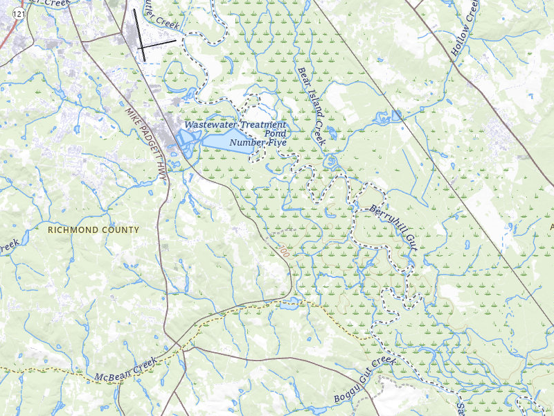 Radar-estimated hail-size map of the storm over Augusta, GA on May 23, 2026
