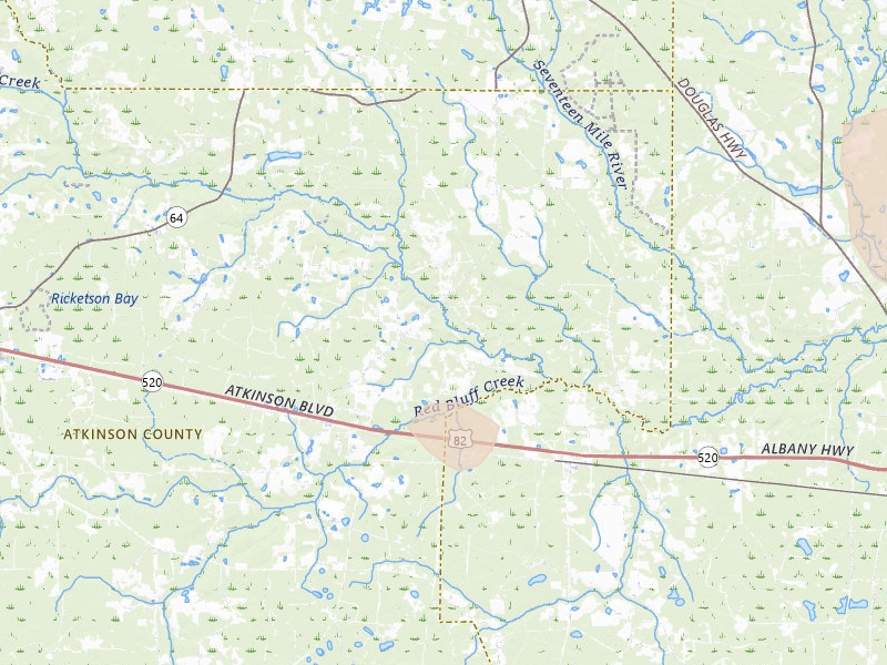Radar-estimated hail-size map of the storm over Axson, GA on Aug 13, 2026