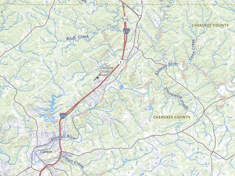 NEXRAD radar-signature map of the hail over Ball Ground, GA