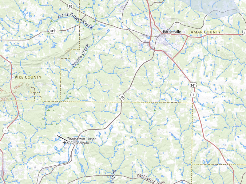 NEXRAD radar-signature map of the hail storm over Barnesville, GA on Apr 28, 2026