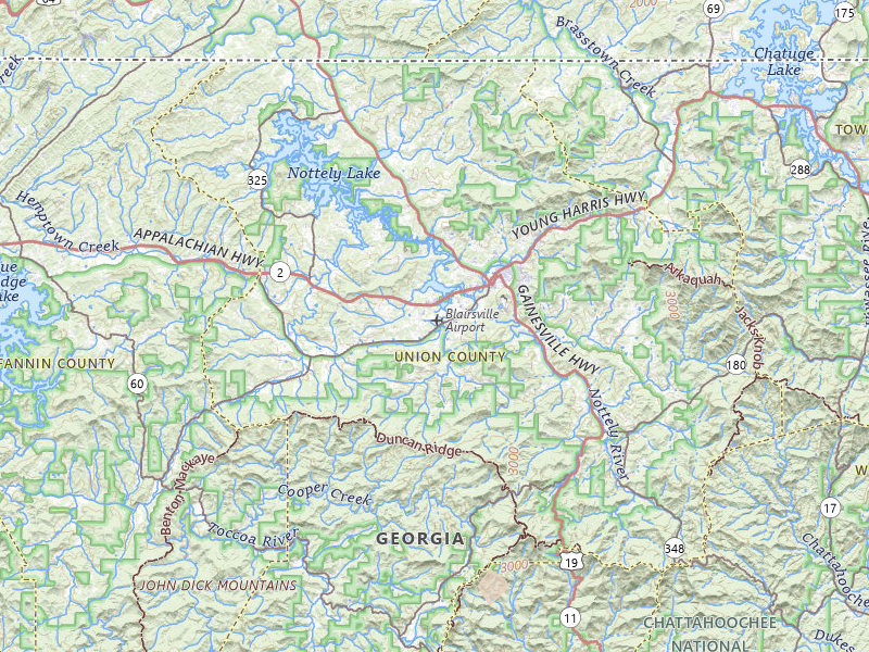 Radar-estimated hail-size map of the storm over Blairsville, GA on Jul 4, 2026