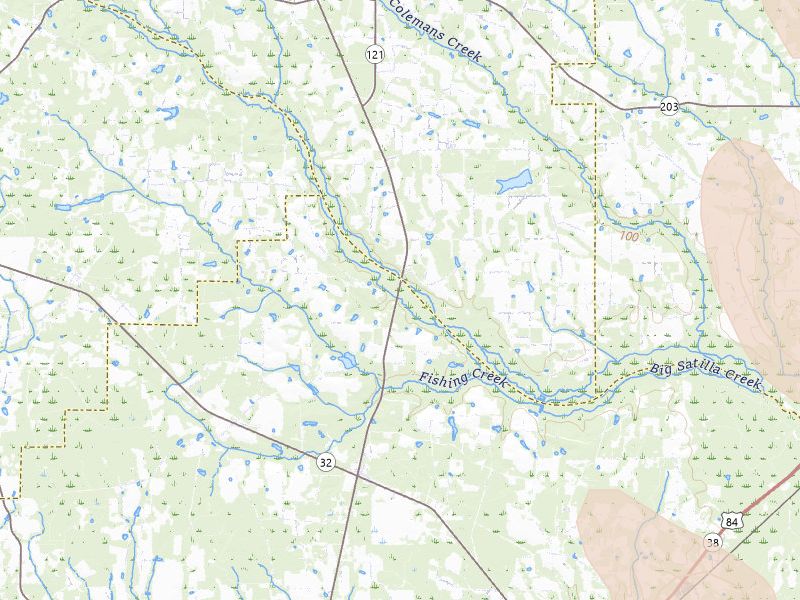 Radar-estimated hail-size map of the storm over Bristol, GA on May 17, 2026