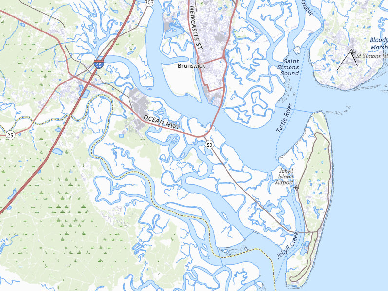 Radar-estimated hail-size map of the storm over Brunswick, GA on Jul 29, 2026