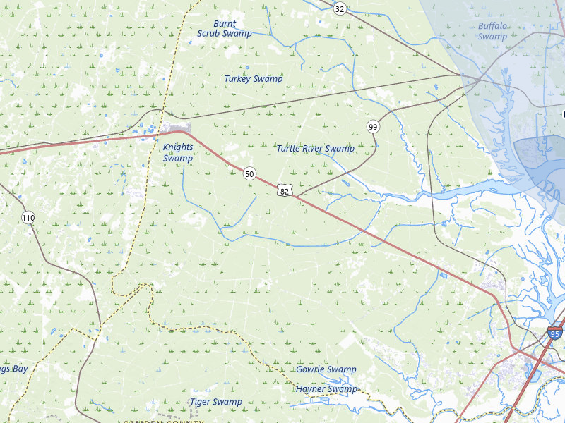 NEXRAD radar-signature map of the hail storm over Brunswick, GA on Aug 12, 2026