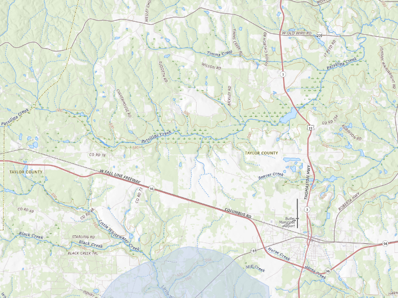 NEXRAD radar-signature map of the hail storm over Butler, GA on Sep 6, 2026