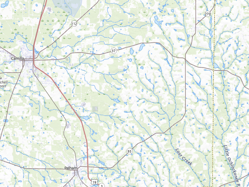 NEXRAD radar-signature map of the hail storm over Camilla, GA on Jul 7, 2026
